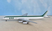 Die-cast metal 1:400 model Douglas DC-8-63F aircraft in BAX Global livery.