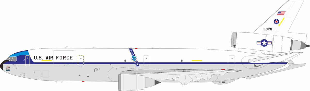 IFKC10USAF0191 | InFlight200 | KC-10A USAF 82-0191 Kahuna | is due October 2026