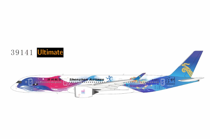 NG39141 | NG Models 1:400 | Airbus A350-900 Shenzhen Airlines B-32F0 (Amazing Shenzhen 文旅深圳; Luxurious packaging) (with stand) | is due September 2026
