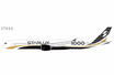 NG Models 1:400 die-cast Airbus A350-1000 in Starlux Airlines carbon fiber colors.