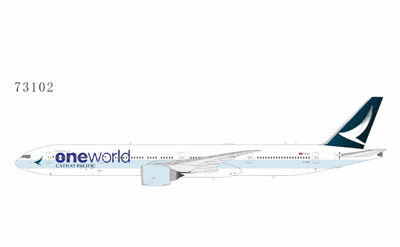 NG73102 | NG Models 1:400 | Boeing 777-300ER Cathay Pacific B-KQI (oneworld; Luxurious packaging) (with stand) | is due September 2026