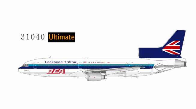 NG31040 | NG Models 1:400 | Lockheed L‑1011‑1 Tristar BEA N305EA (in BEA's then contemporary livery; Luxurious packaging) (with stand) | is due September 2026