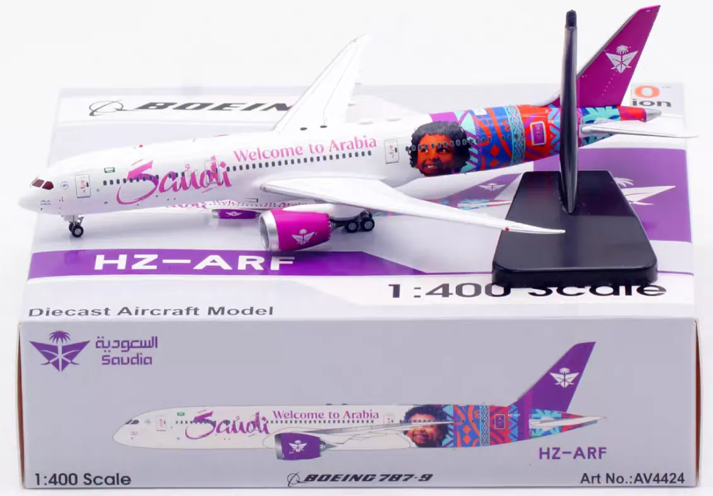 AV4424 | Aviation 400 | Boeing 787‑9 Saudia HZ-ARF Welcome to Arabia | is due July 2026