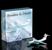 YY Wings 1:400 scale die-cast metal model of a China United Airlines Ilyushin Il-76.