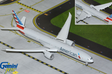 Gemini200 die-cast metal Boeing 777-300ER model aircraft with extended flaps.