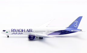 Boeing 787-9 Dreamliner die-cast model aircraft in Riyadh Air livery.