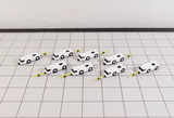 AG-AIRCRAFTTUGS | Airport Accessories 1:400 | 8x White Aircraft Tugs/Tractors with Tow Bars Airport GSE Models 1:400 Diorama