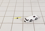 AG-AIRCRAFTTUGS | Airport Accessories 1:400 | 8x White Aircraft Tugs/Tractors with Tow Bars Airport GSE Models 1:400 Diorama