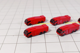 AG-PANTHERFIRE | Airport Accessories 1:400 | 6x Airport Panther Fire Trucks (Red) Aircraft GSE Equipment 1:400 Scale Diorama