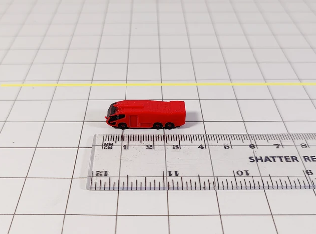 AG-PANTHERFIRE | Airport Accessories 1:400 | 6x Airport Panther Fire Trucks (Red) Aircraft GSE Equipment 1:400 Scale Diorama