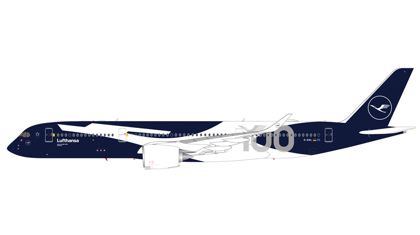 G2DLH1511 | Gemini200 | Airbus A350-900 Lufthansa D-AIXL 100 / Centennial | is due October 2026