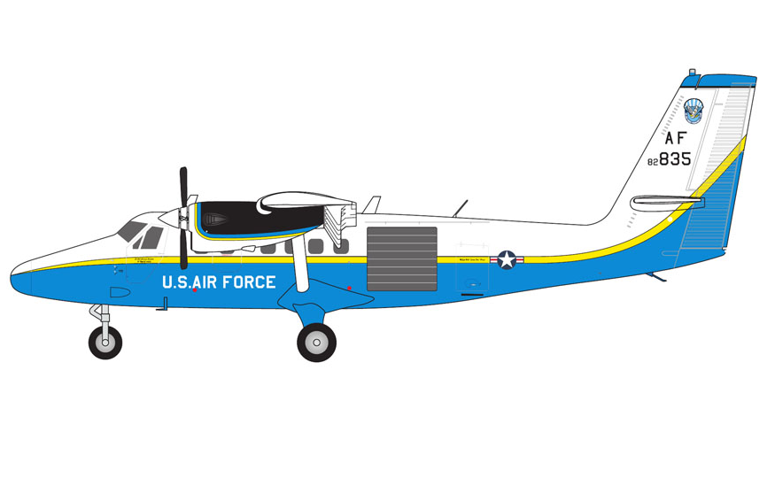 G2AFO1423 | Gemini200 | de Havilland Canada DHC-6-300 (UV-18B) Twin Otter U.S. Air Force 82-0835 | is due October 2026