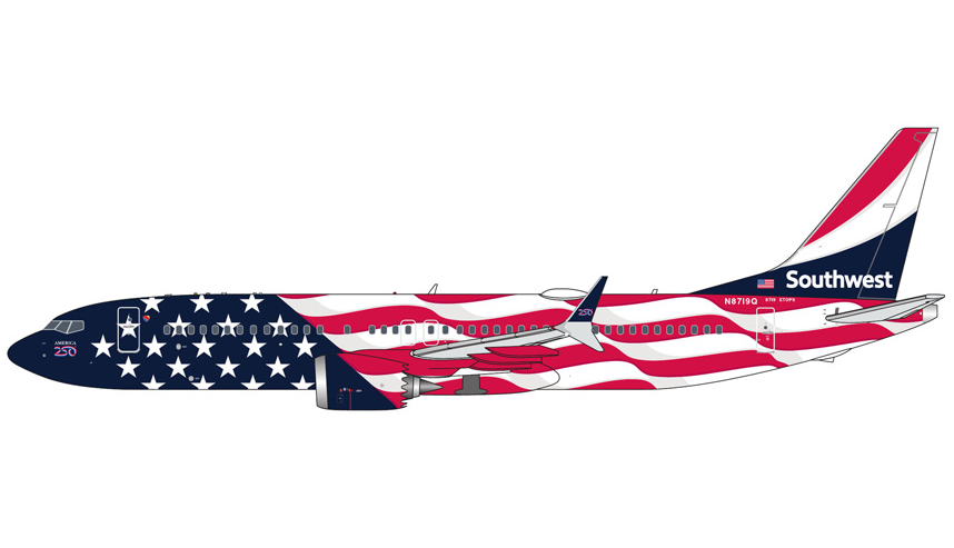 GJSWA2440 | GeminiJets 1:400 | Boeing 737 MAX 8 Southwest N8719Q 'Liberty One' | is due October 2026