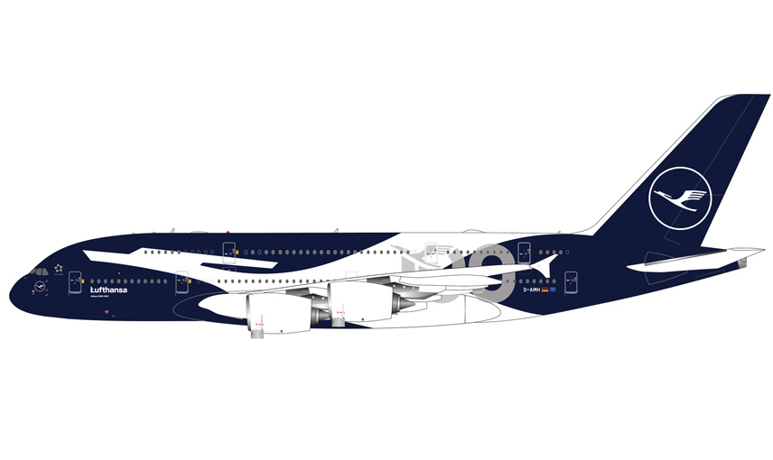 GJDLH2410 | GeminiJets 1:400 | Airbus A380-800 Lufthansa D-AIMH 100 / Centennial | is due October 2026