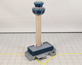 AG-STNTOWER | Airport Accessories 1:400 | LONDON STANSTED AIRPORT ATC Air Traffic Control Tower 1:400 Scale Building Model