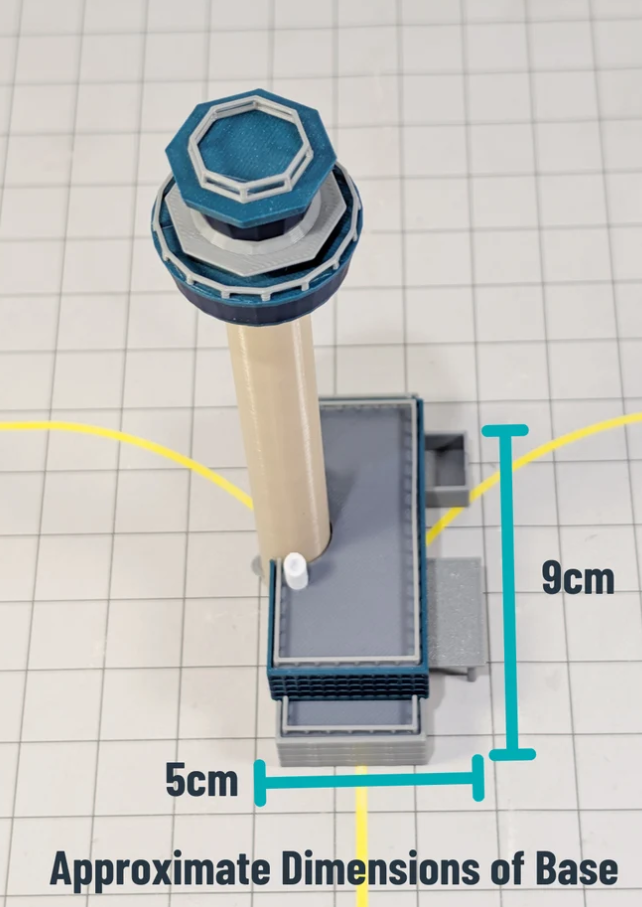 AG-STNTOWER | Airport Accessories 1:400 | LONDON STANSTED AIRPORT ATC Air Traffic Control Tower 1:400 Scale Building Model