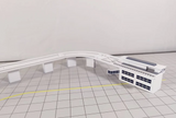 AG-APMSKYTRAIN | Airport Accessories 1:400 | Airport APM Automated People Mover Sky Train Model 1:400 Scale Airport Diorama