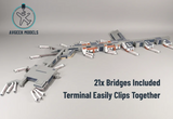 AG-LHRT3 | Airport Accessories 1:400 | LONDON HEATHROW Terminal 3 (T3) 1:400 Scale Building Model Diorama + Bridges
