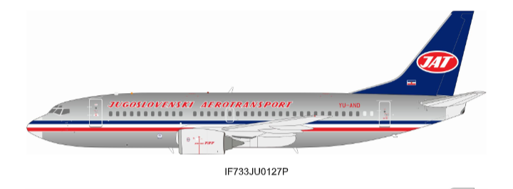 IF733JU0127P | Inflight200 | Boeing 737-3H9 JAT - Yugoslav Airlines YU-AND Polished | is due October 2026
