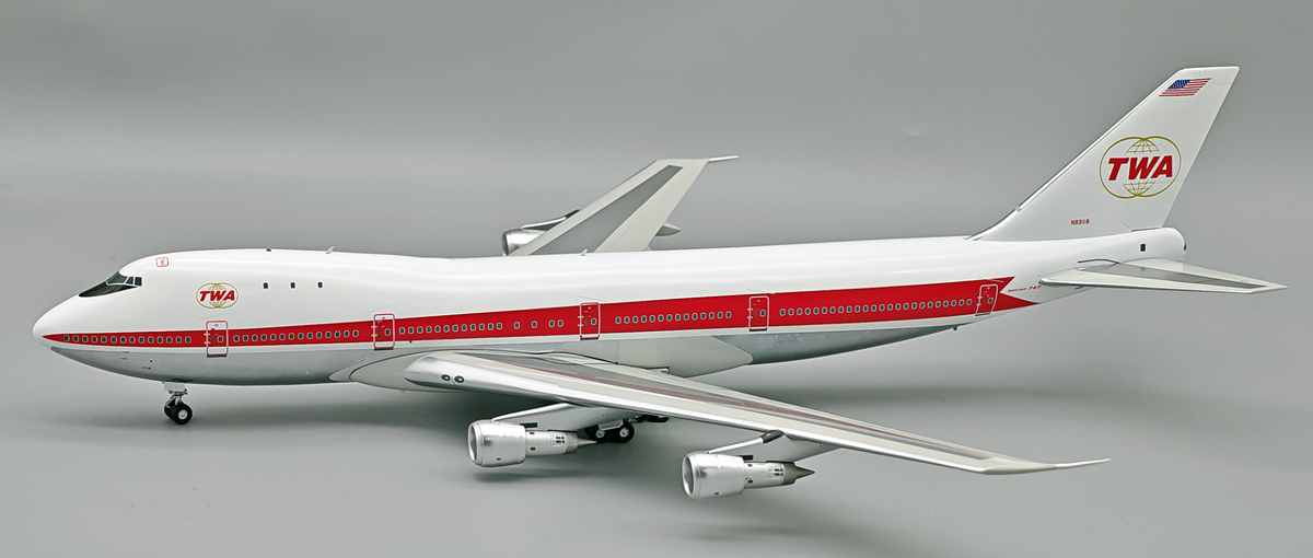 IF741TW0826P | InFlight200 | Boeing 747-131 TWA Trans World Airlines N93118 with Magnetic Gear | is due October 2026
