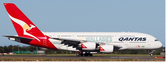 SA2133 | JC Wings 1:200 | Airbus A380 Qantas VH-OQH "Go Wallabies" | is due Nov/ December 2026