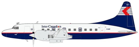 XX20547 | JC Wings 1:200 | Convair CV580 Inter Canadian C-GQBP | is due Nov/ December 2026