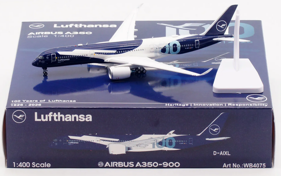 WB4075 | Aviation 400 | Airbus A350-941 Lufthansa D-AIXL '100th Anniversary' | is due May 2026