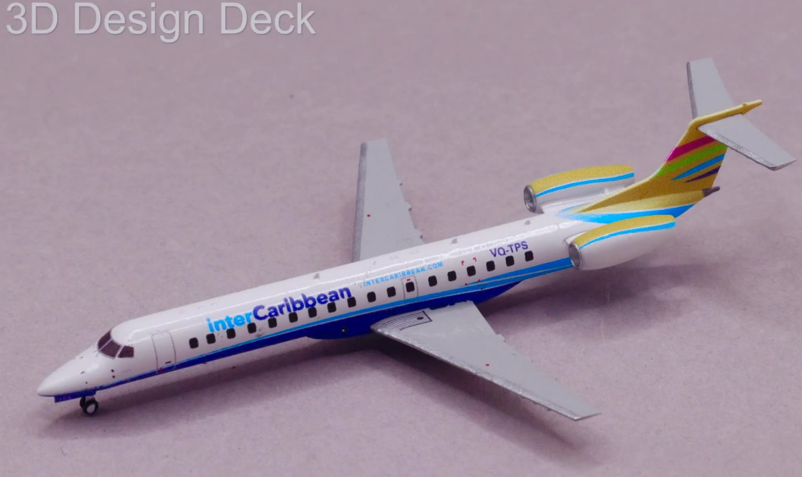 3DD0208 | 3D Design Deck 1:400 | Embraer E145 Inter Caribbean VQ-TPS | is due August 2026