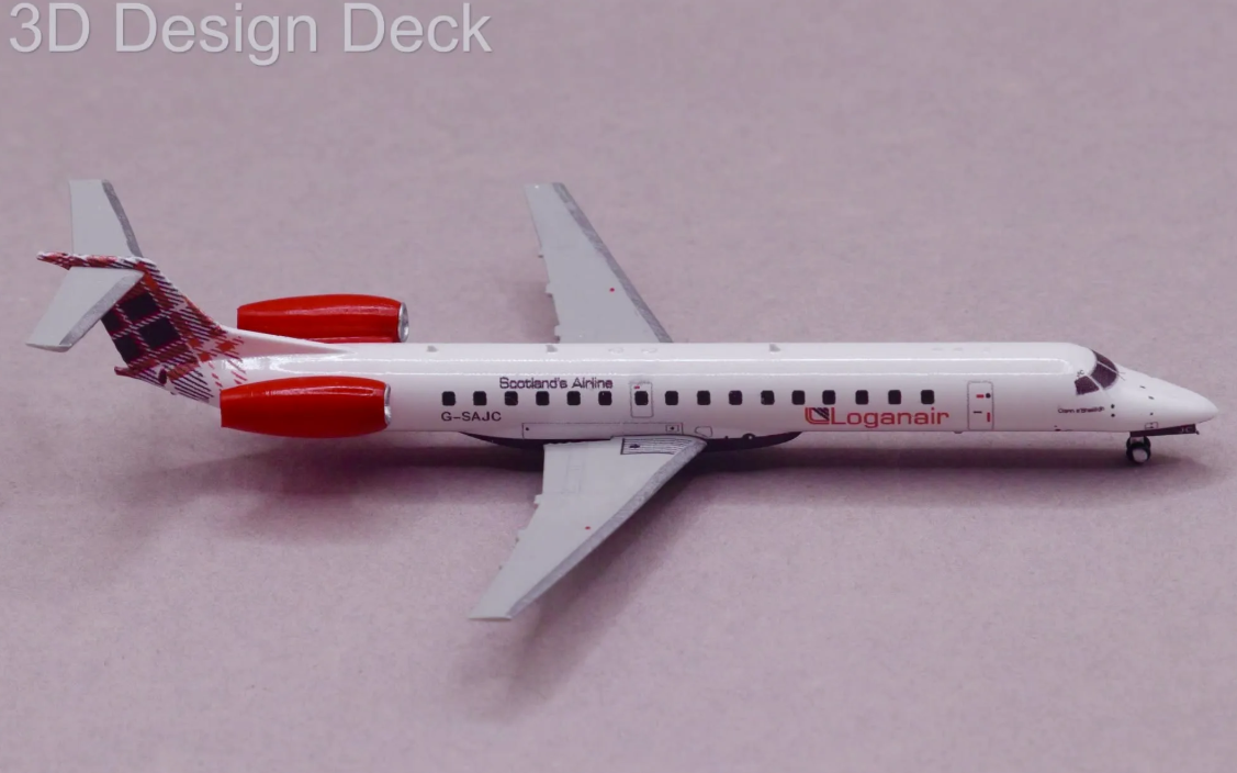 3DD0209 | 3D Design Deck 1:400 | Embraer E145 Loganair G-SAJC | is due August 2026