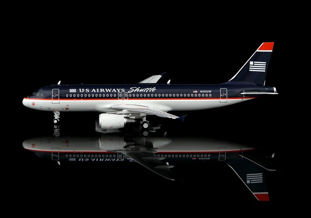 LJ11516-12 | Legacy Jets 1:400 | Airbus A320 US Airways (Shuttle) N105UW | is due December 2026