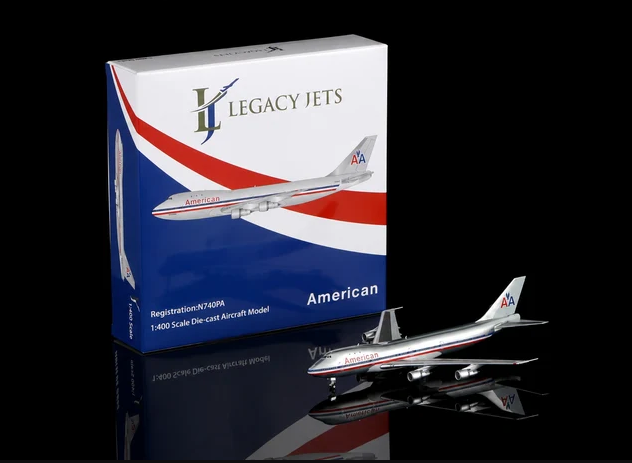 LJ11516-18 | Legacy Jets 1:400 | Boeing 747-121 American Airlines N740PA | is due December 2026
