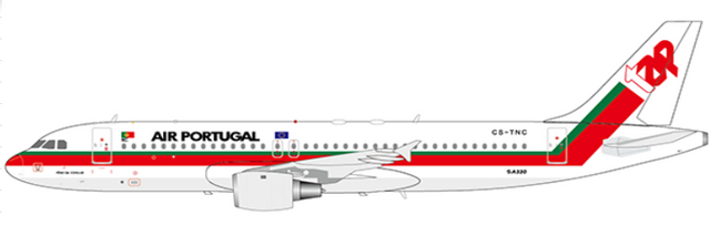 TAP32077Y | JC Wings 1:200 | Airbus A320-200 TAP Air Portugal CS-TNC (with stand)