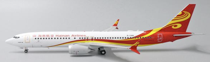 XX2073 | JC Wings 1:200 | Boeing 737 MAX 8 Hainan Airlines Reg: B-1388