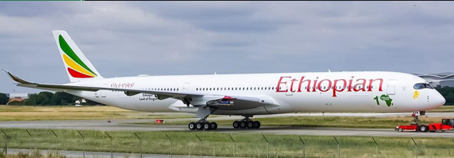 XX20514A | JC Wings 1:200 | Airbus A350-1000 Ethiopian Airlines 1st A350-1000 in Africa ET-BAW Flaps Down