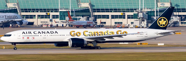 XX40258 | JC Wings 1:400 | Boeing 777-300ER Canada Go Canada Go C-FITW **See Notes**