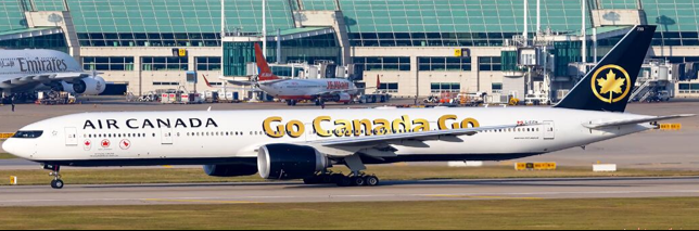 XX40258 | JC Wings 1:400 | Boeing 777-300ER Canada Go Canada Go C-FITW **See Notes**