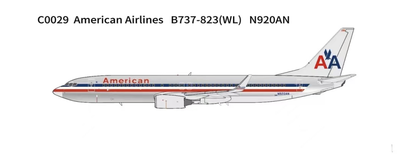 C0029 | C Models 1:400 | Boeing 737-823(WL) American Airlines N920AN | was due December 2024