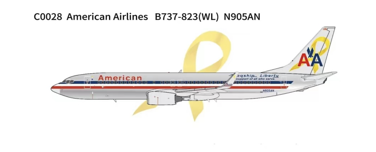 C0028 | C Models 1:400 | Boeing 737-823(WL) American Airlines N905AN | was due December 2024