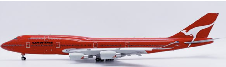 XX20376A | JC Wings 1:200 | Boeing 747-400 Qantas All Red VH-OEJ Flaps Down