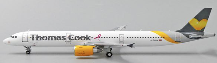 XX4432 | JC Wings 1:400 | Airbus A321 Thomas Cook Pink Ribbon G-TCDW