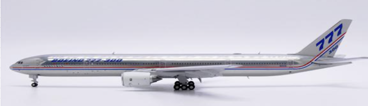 XX40220A | JC Wings 1:400 | Boeing 777-300 Boeing House Color Polished N5014K Flaps Down | is due August 2024