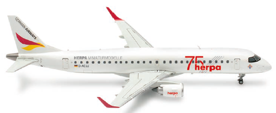 573221 | Herpa Wings 1:200 | Embraer E190 German Airways 75 Years – D-ACJJ | was due October 2024