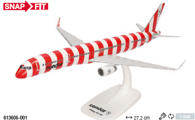 613606-001 | Herpa Snap-Fit (Wooster) 1:200 | Boeing 757-300 Condor Passion D-ABOM