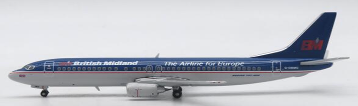 XX40060 | JC Wings 1:400 | Boeing 737-400 British Midland The Airline for Europe Reg G-OBMG | is due October 2024