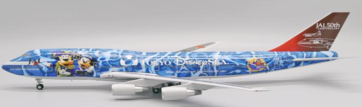 BBOX2531A | JC Wings 1:200 | Boeing 747-400D Japan Airlines Tokyo Disney Sea JA8905 Flaps Down | is due December 2024