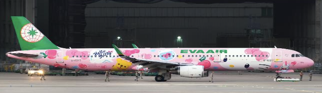 SA2079 | JC Wings 1:200 | Airbus A321 Eva Air Pinky Jet B-16217 | is due February 2025