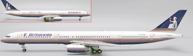 XX2645 | JC Wings 1:200 | Boeing 757-200 Britannia Airways Keep Duty Free G-BYAK | is due February 2025