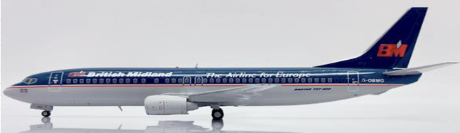 XX20261 | JC Wings 1:200 | Boeing 737-400, British Midland Airways 'The Airline for Europe' G-OBMG