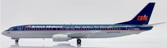 XX20261 | JC Wings 1:200 | Boeing 737-400 British Midland Airways The Airline for Europe G-OBMG | is due February 2025