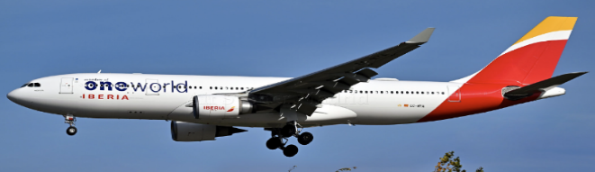 XX40619 | JC Wings 1:400 | Airbus A330-200 Iberia oneworld EC-MYA | is due February 2025